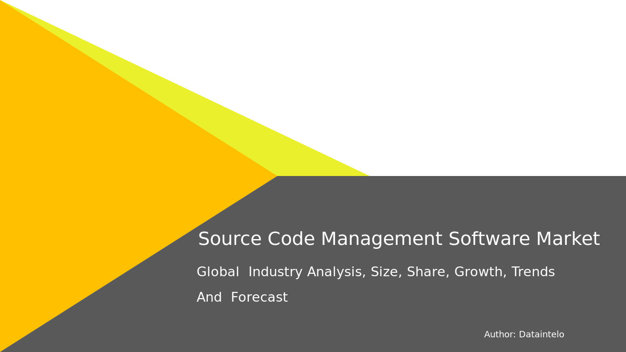 Source Code Management Software Market Research Report 2032