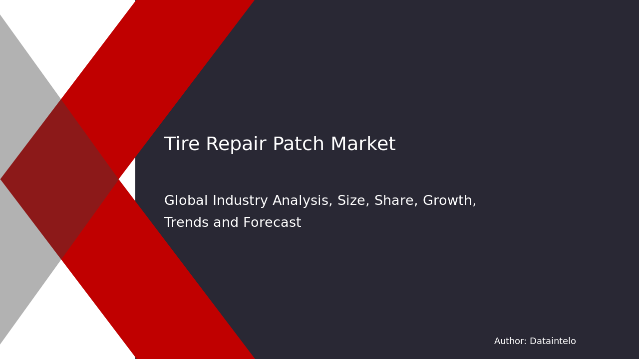 Tire Repair Patch Market Report | Global Forecast From 2025 To 2033
